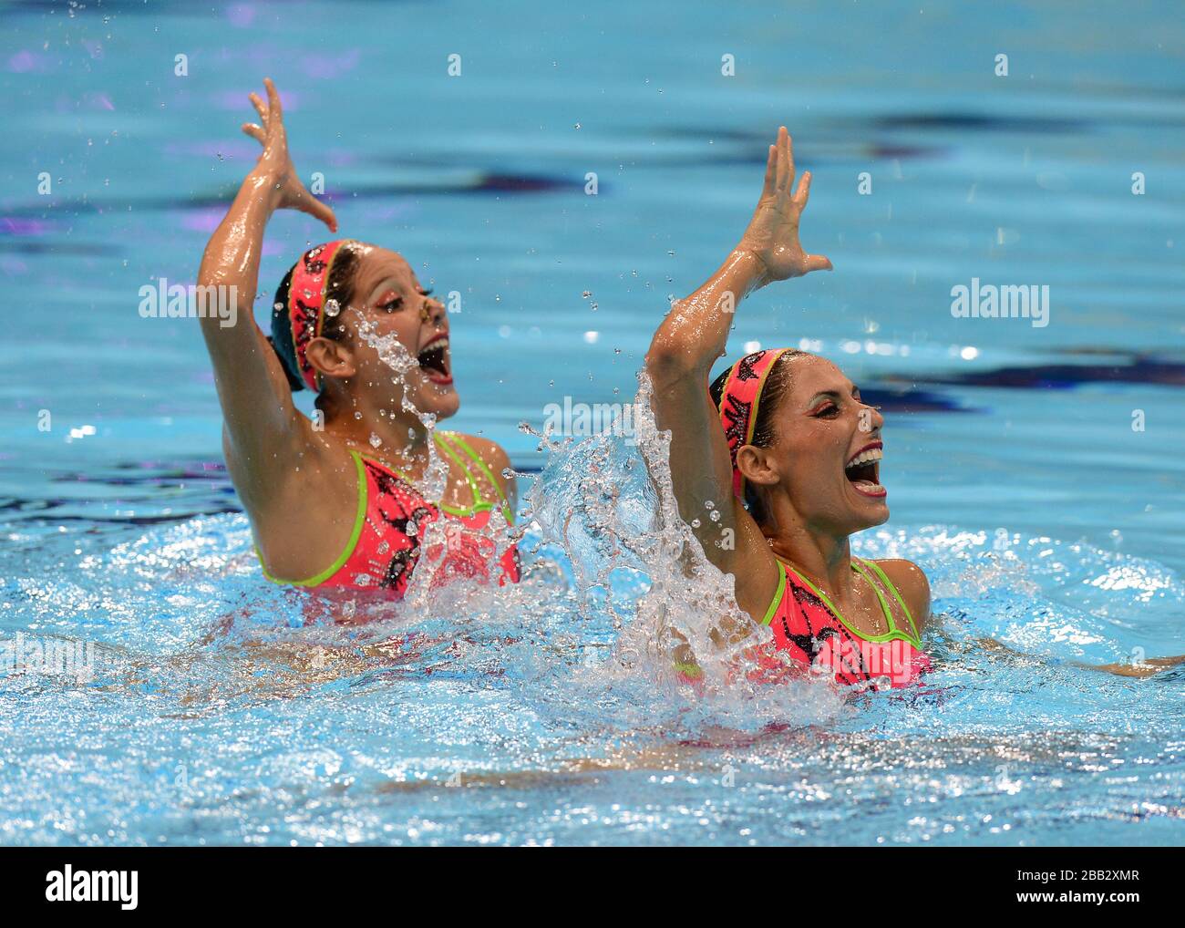 Mexikos Isobele Delgardo Plancarte und Nuria Diosdado Garcia im Einsatz ...
