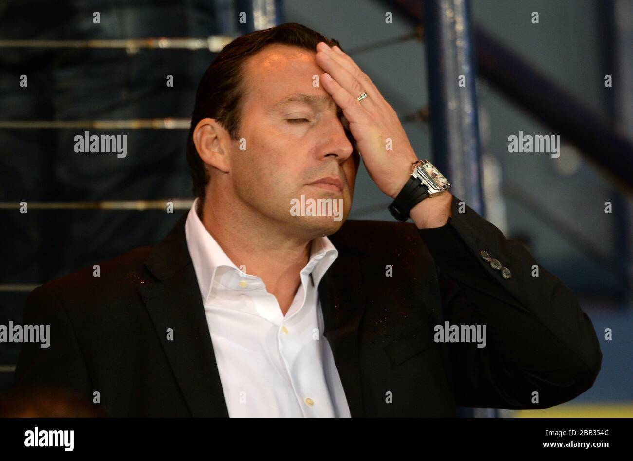 Belgiens Cheftrainer Marc Wilmots Stockfoto