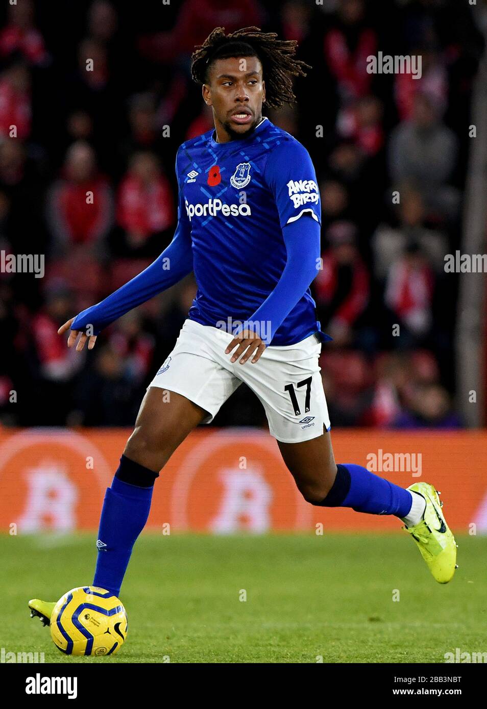 Alex Iwobi aus Everton - Southampton V Everton, Premier League, St Mary's Stadium, Southampton, Großbritannien - 9. November 2019 nur redaktionelle Verwendung - es gelten Einschränkungen für DataCo Stockfoto