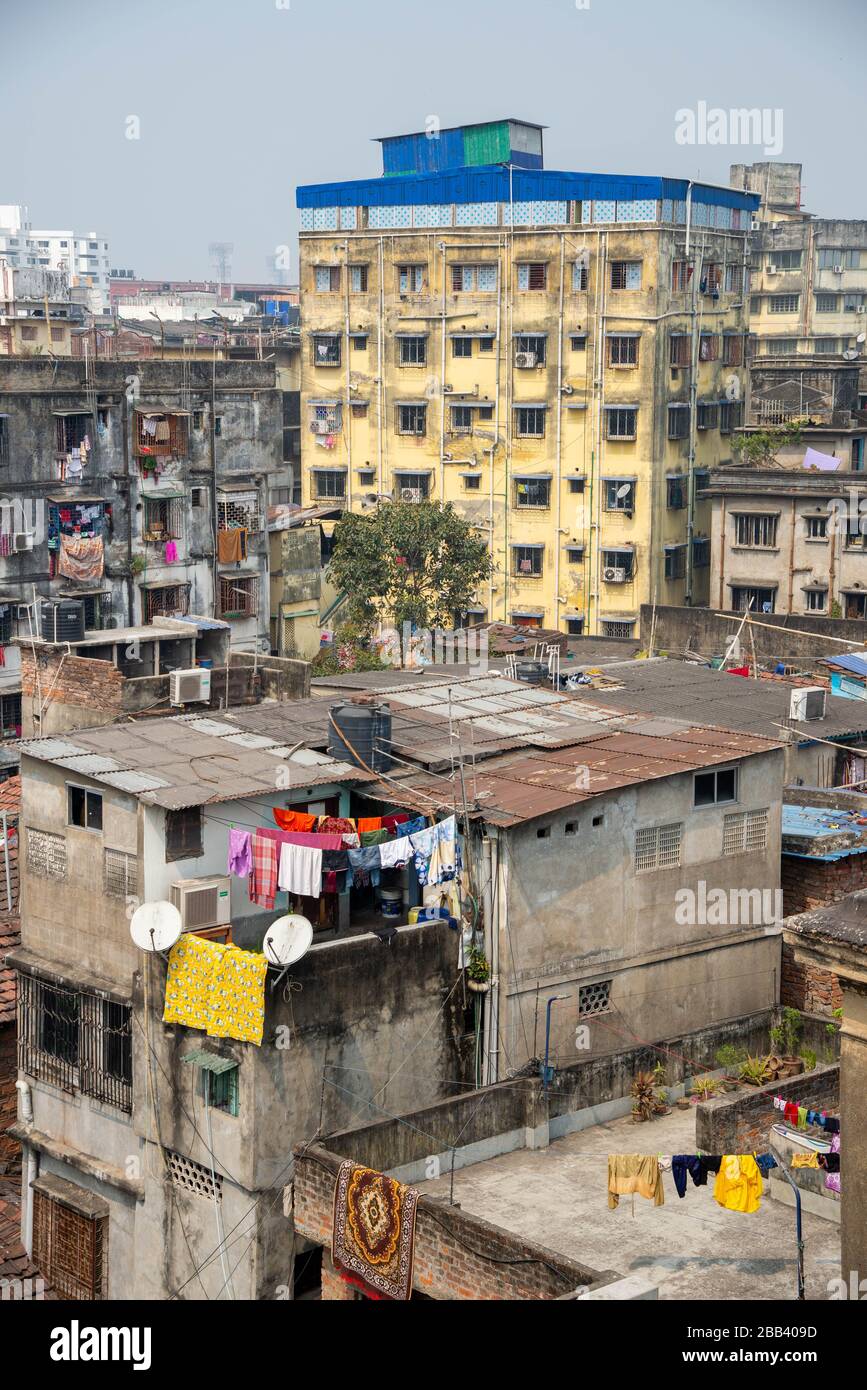 Stadtzentrum von Kalkutta, Indien Stockfoto