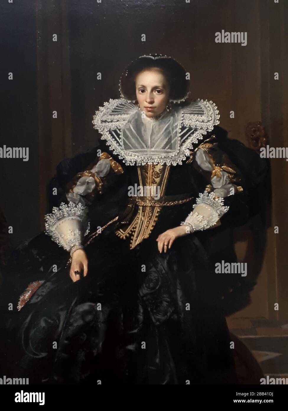 Porträt einer Dame von Thomas de Keyser 1632 in der wunderbaren Nationalgalerie oder Gemäldegalerie in Berlin Deutschland Stockfoto