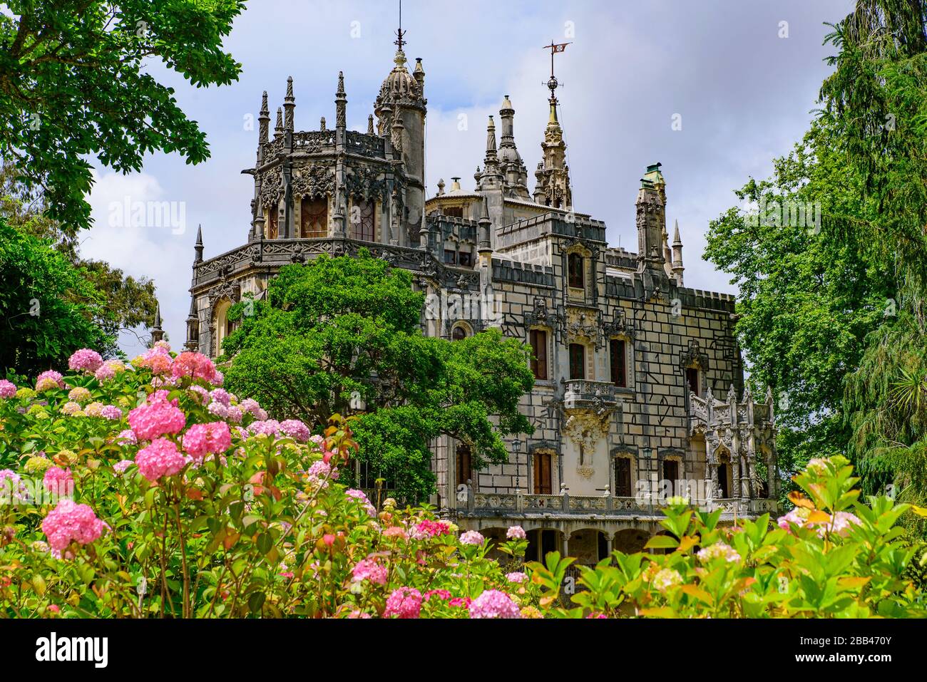 Quinta da Regaleira, eine UNESCO-Stätte in Sintra, Portugal Stockfoto