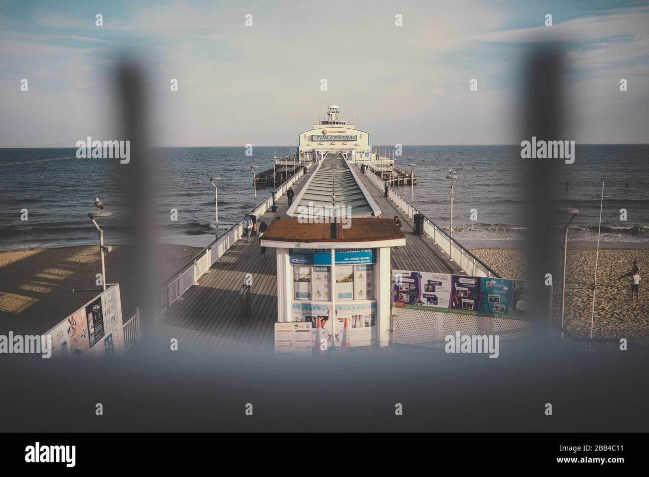 Bournemouth Pier am Bournemouth Beach Stockfoto