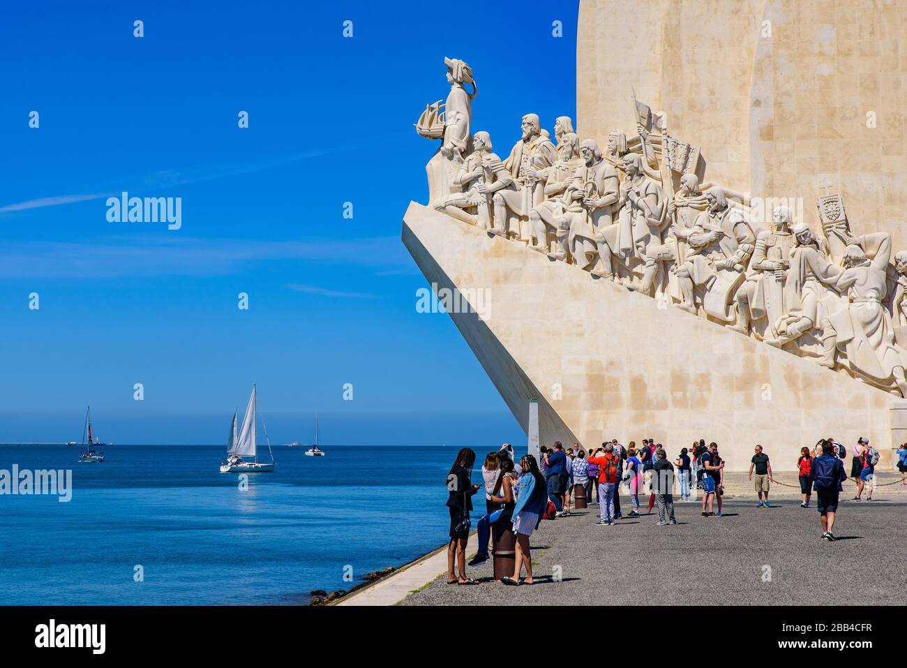 Denkmal der Entdeckungen (Padrão dos Descobrimentos), ein Denkmal in Belém, Lissabon, Portugal Stockfoto