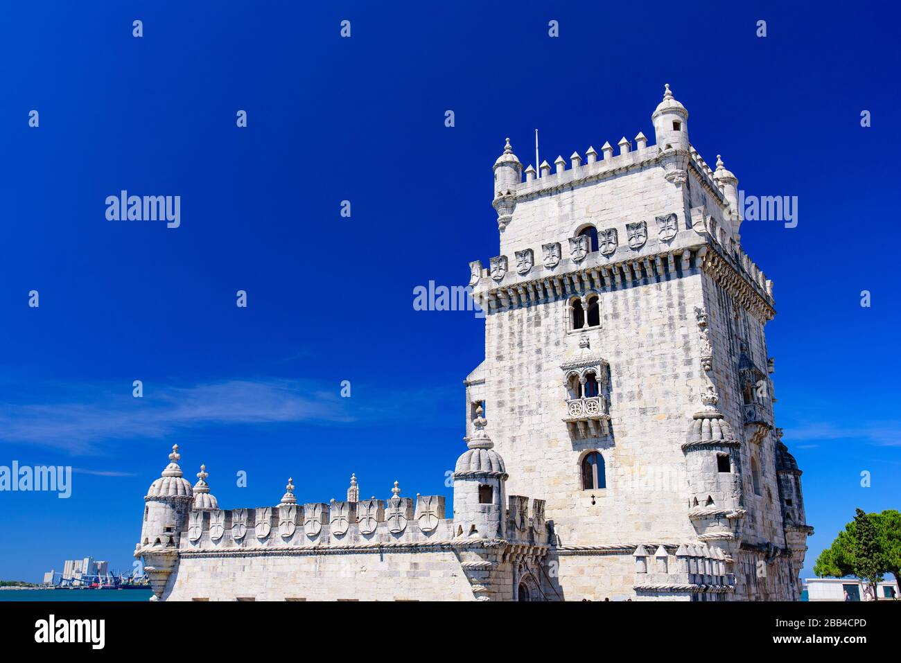 Belem Tower, ein UNESCO-Weltkulturerbe in Lissabon, Portugal Stockfoto