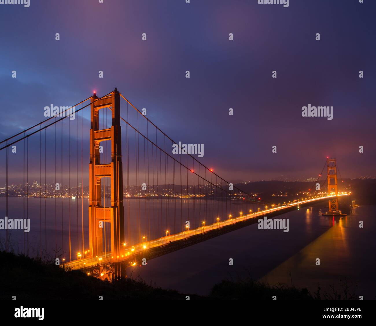 Golden Gate Bridge at Dawn - San Francisco California Stockfoto