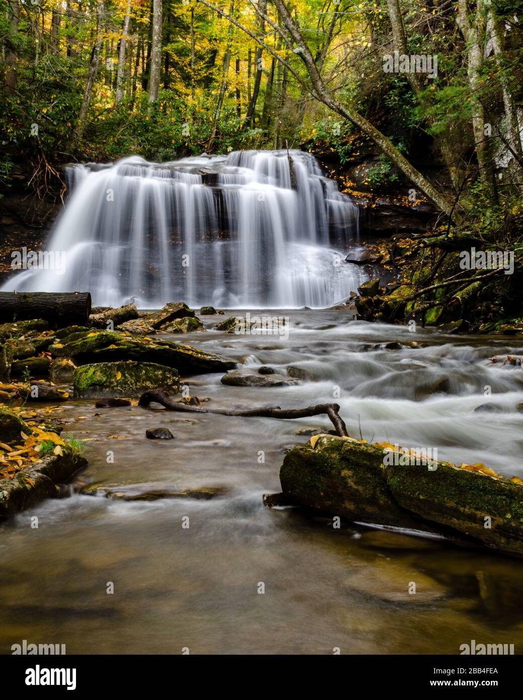 Upper Falls of the Holly River State Park, Hacker Valley, West Virginia Stockfoto