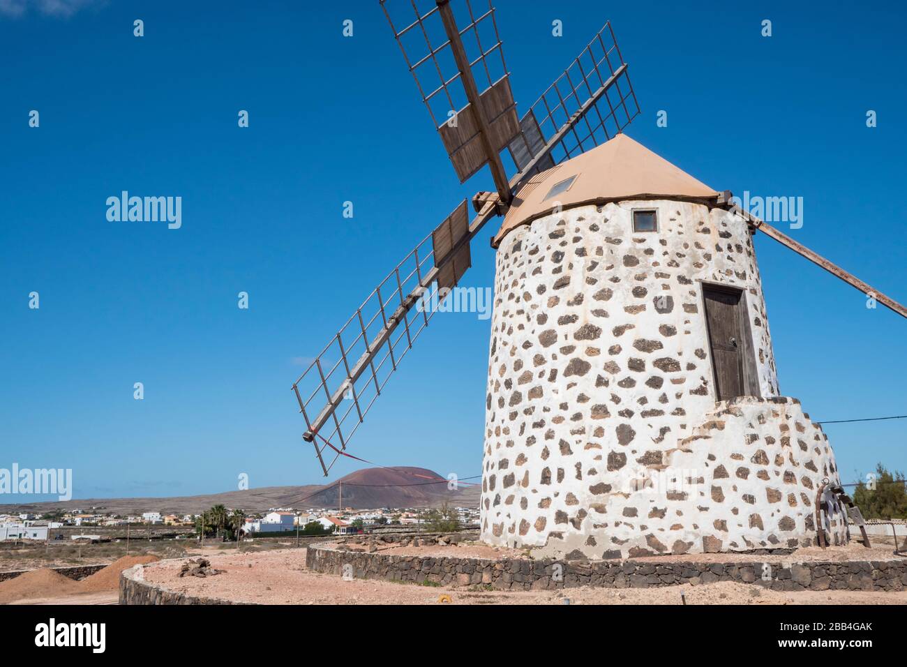 Lajares Mühle Lajares La Oliva Fuerteventura Kanarische Inseln Spanien Stockfoto