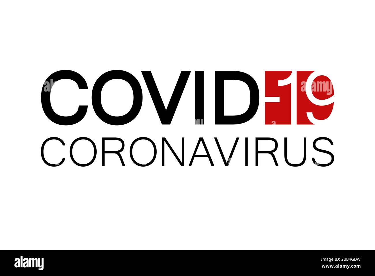 COVID-19 Coronavirus Inschrift-Vektor-Design auf transparentem Hintergrund. Variante Nr. 1 Stock Vektor