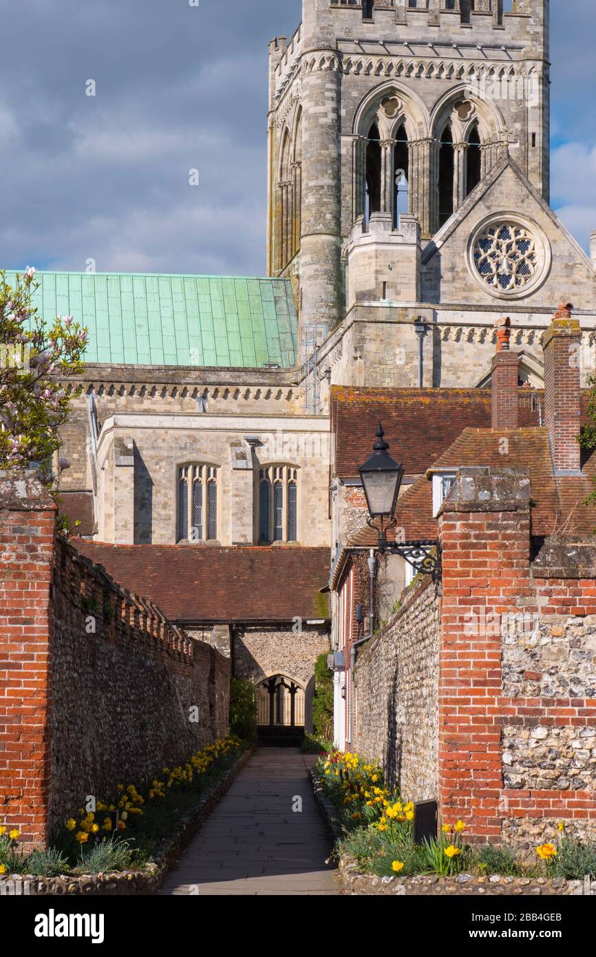 Chichester Kathedrale Chichester West Sussex England Stockfoto