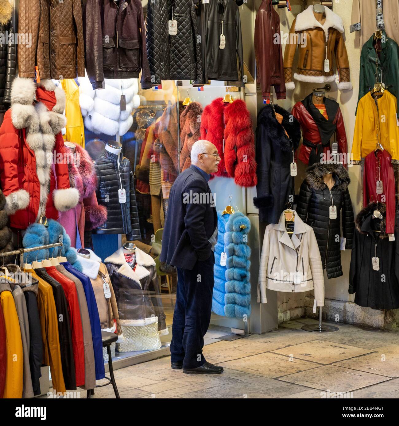 Türkei, Istanbul, großer Basar (türk. Kapali Carsi), das Einkaufsparadies der Touristen. Stockfoto