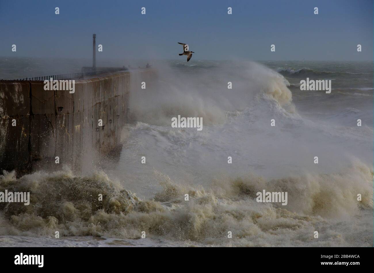 Wildweather Seascape Stockfoto