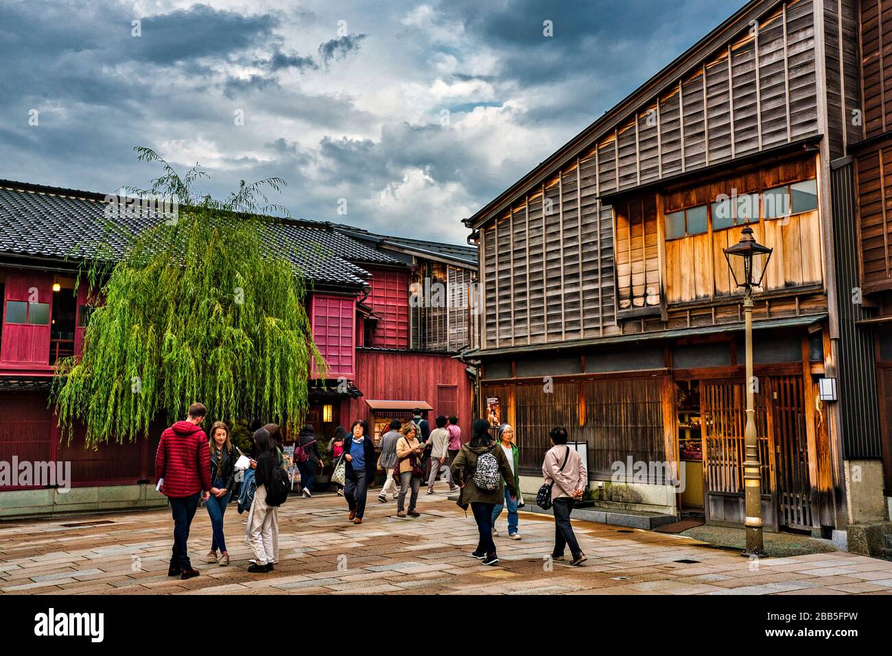 Higashi Chaya Quarter in Kanazawz, Japan. Stockfoto