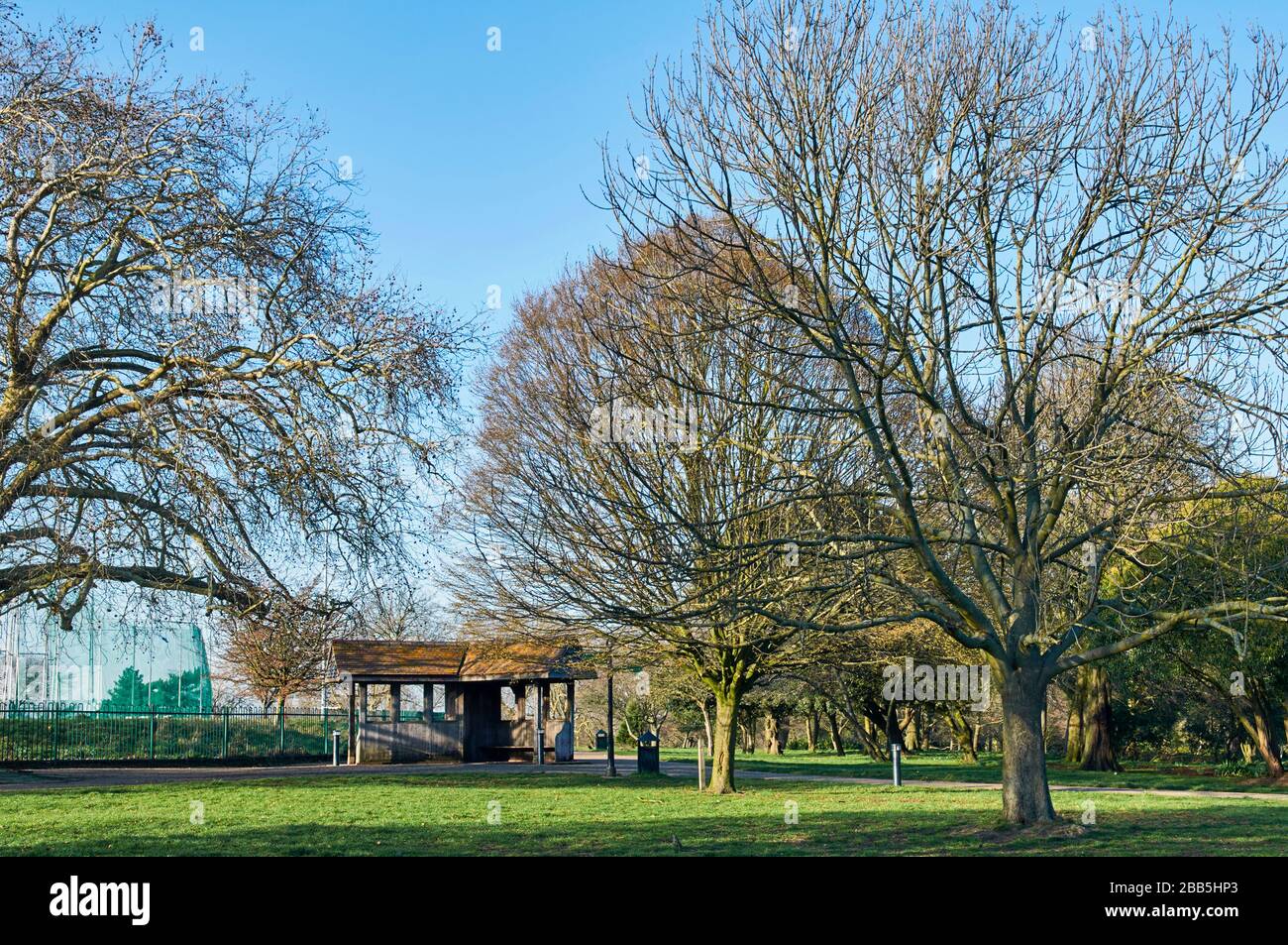 Finsbury Park, North London, im Frühjahr Stockfoto