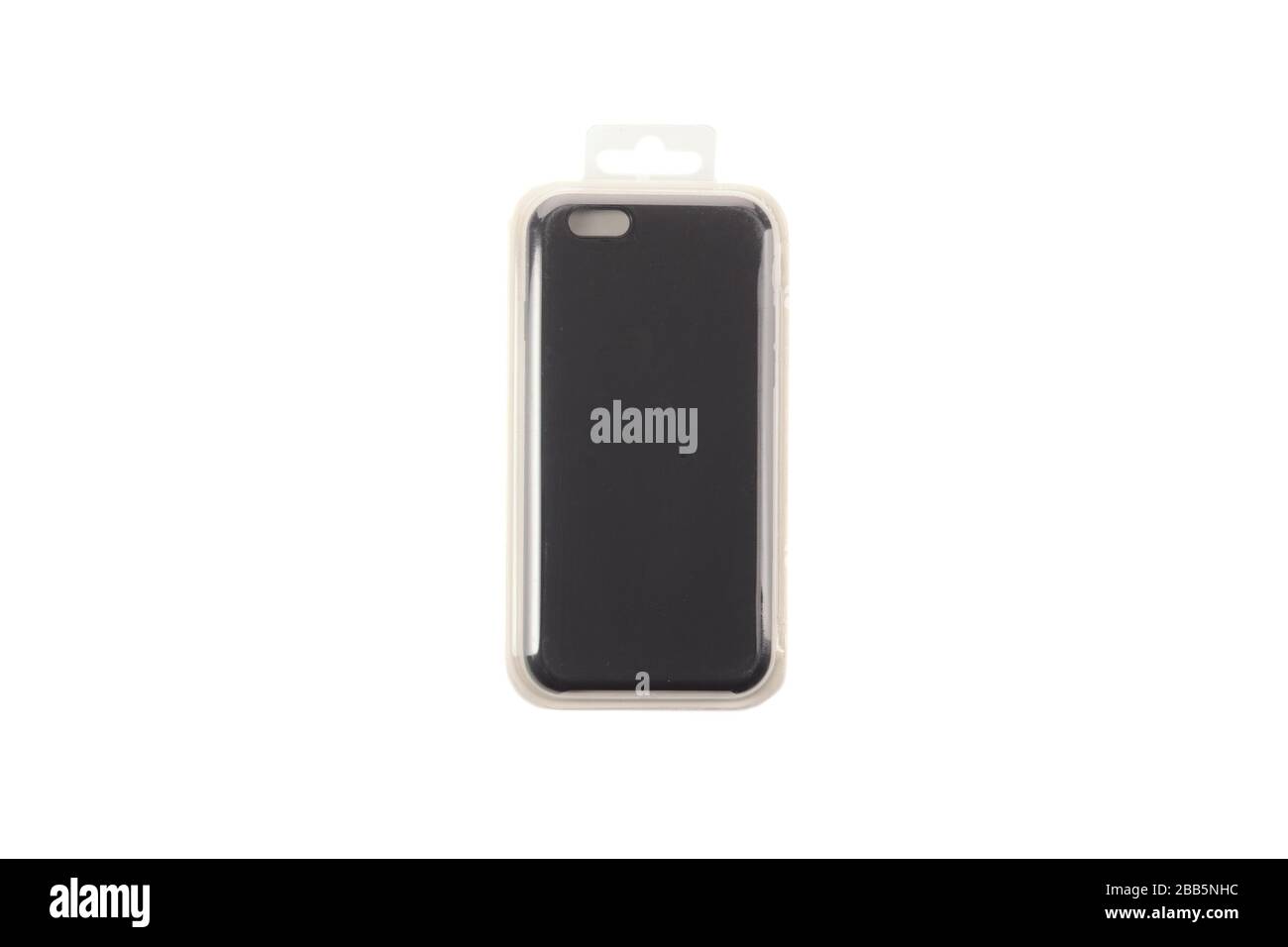Handy bietet Zubehör für Smartphone isoliert auf weißem Hintergrund Stockfoto