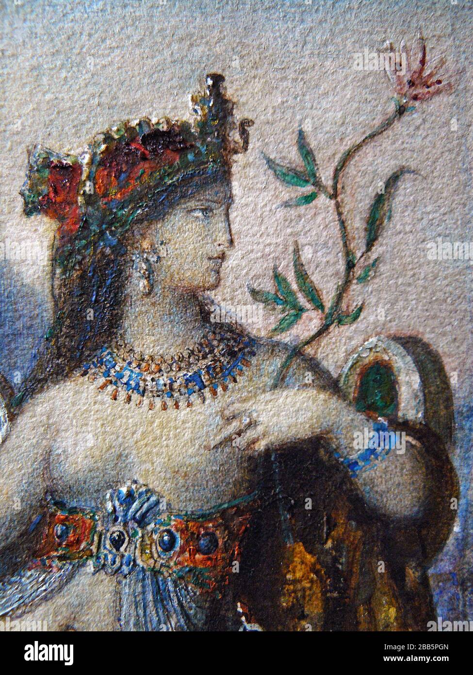 Abstrakt, Kunst, Kunst, Kunst, Kentaur, Kopie, Kreation, Zeichnen, Zeichnen, Auge, berühmt, Grafik, gustave, Interieur, Meisterwerk, moreau, Museum, Mythos, alt, Farbe, Maler, Malerei, Papier, paris, Dichter, Nachbildung, Retro, Treppe, Textur, urbaner, Jahrgang Stockfoto