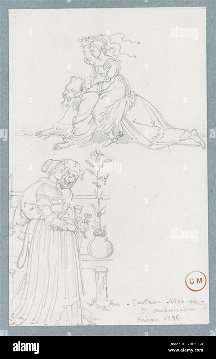 GUSTAVE MOREAU Vintage Art abstrakt, Kunst, Kunst, Kunst, Kentaur, Kopie, Kreation, Zeichnen, Zeichnen, Auge, berühmt, Grafik, gustave, Interieur, Meisterwerk, moreau, Museum, Mythos, alt, Farbe, Maler, Malerei, Papier, paris, Dichter, Nachbildung, Retro, Treppe, Textur, Urban, Vintage Stockfoto