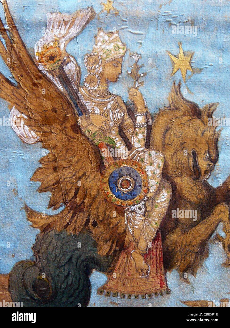 GUSTAVE MOREAU Vintage Art abstrakt, Kunst, Kunst, Kunst, Kentaur, Kopie, Kreation, Zeichnen, Zeichnen, Auge, berühmt, Grafik, gustave, Interieur, Meisterwerk, moreau, Museum, Mythos, alt, Farbe, Maler, Malerei, Papier, paris, Dichter, Nachbildung, Retro, Treppe, Textur, Urban, Vintage Stockfoto