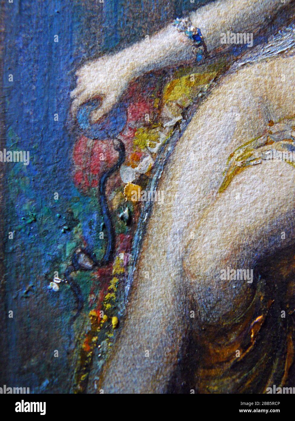 GUSTAVE MOREAU Vintage Art abstrakt, Kunst, Kunst, Kunst, Kentaur, Kopie, Kreation, Zeichnen, Zeichnen, Auge, berühmt, Grafik, gustave, Interieur, Meisterwerk, moreau, Museum, Mythos, alt, Farbe, Maler, Malerei, Papier, paris, Dichter, Nachbildung, Retro, Treppe, Textur, Urban, Vintage Stockfoto