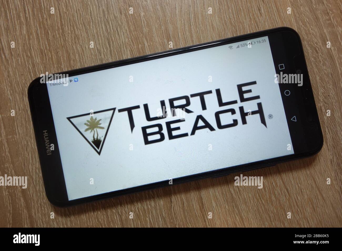 Das Logo der Turtle Beach Corporation wird auf dem Smartphone angezeigt Stockfoto