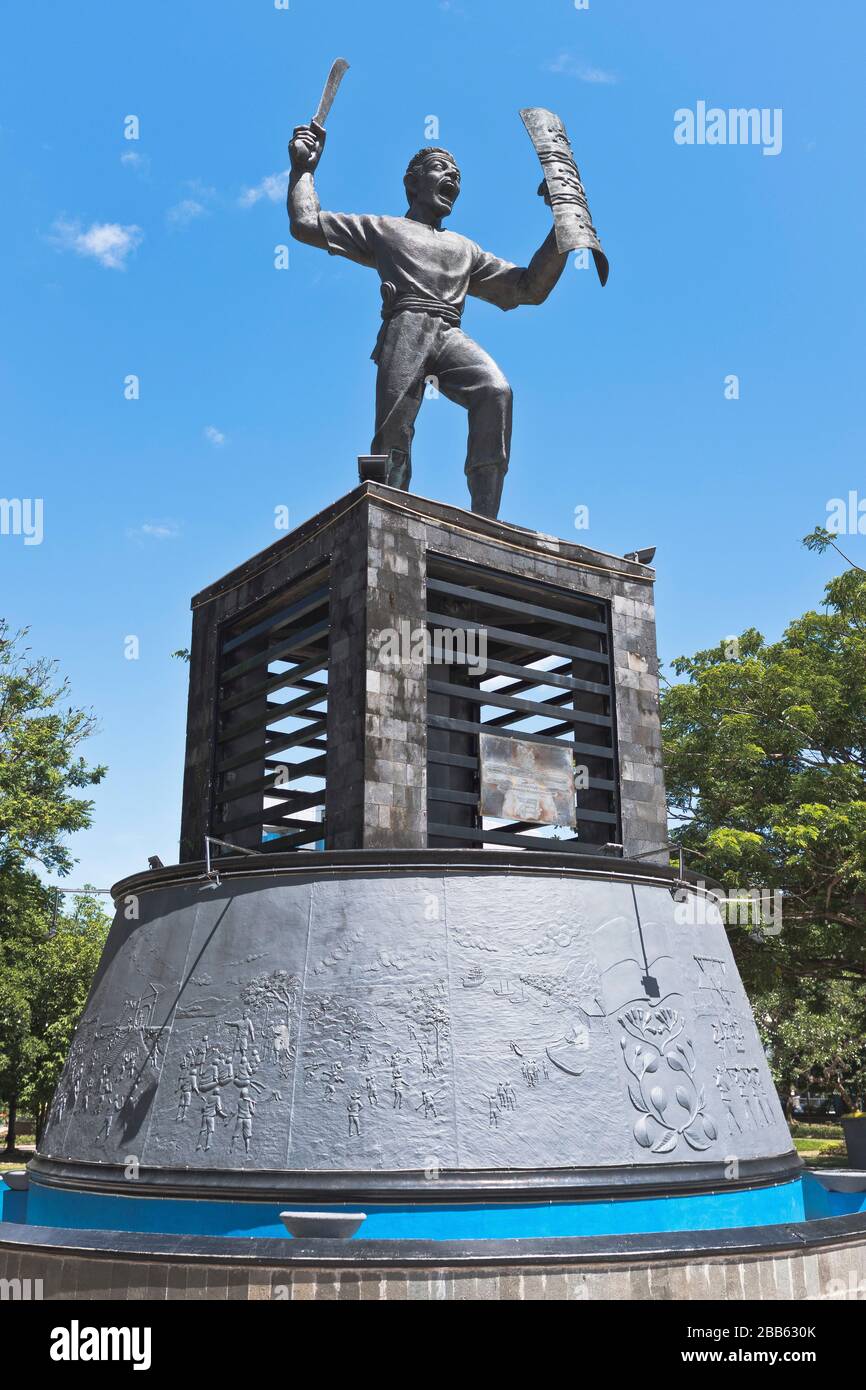 dh Pattimura Park Statue AMBON MALUKU INDONESIEN Nationalheld von Thomas Matulessy indonesische Rebellion Krieg Unabhängigkeit Stockfoto