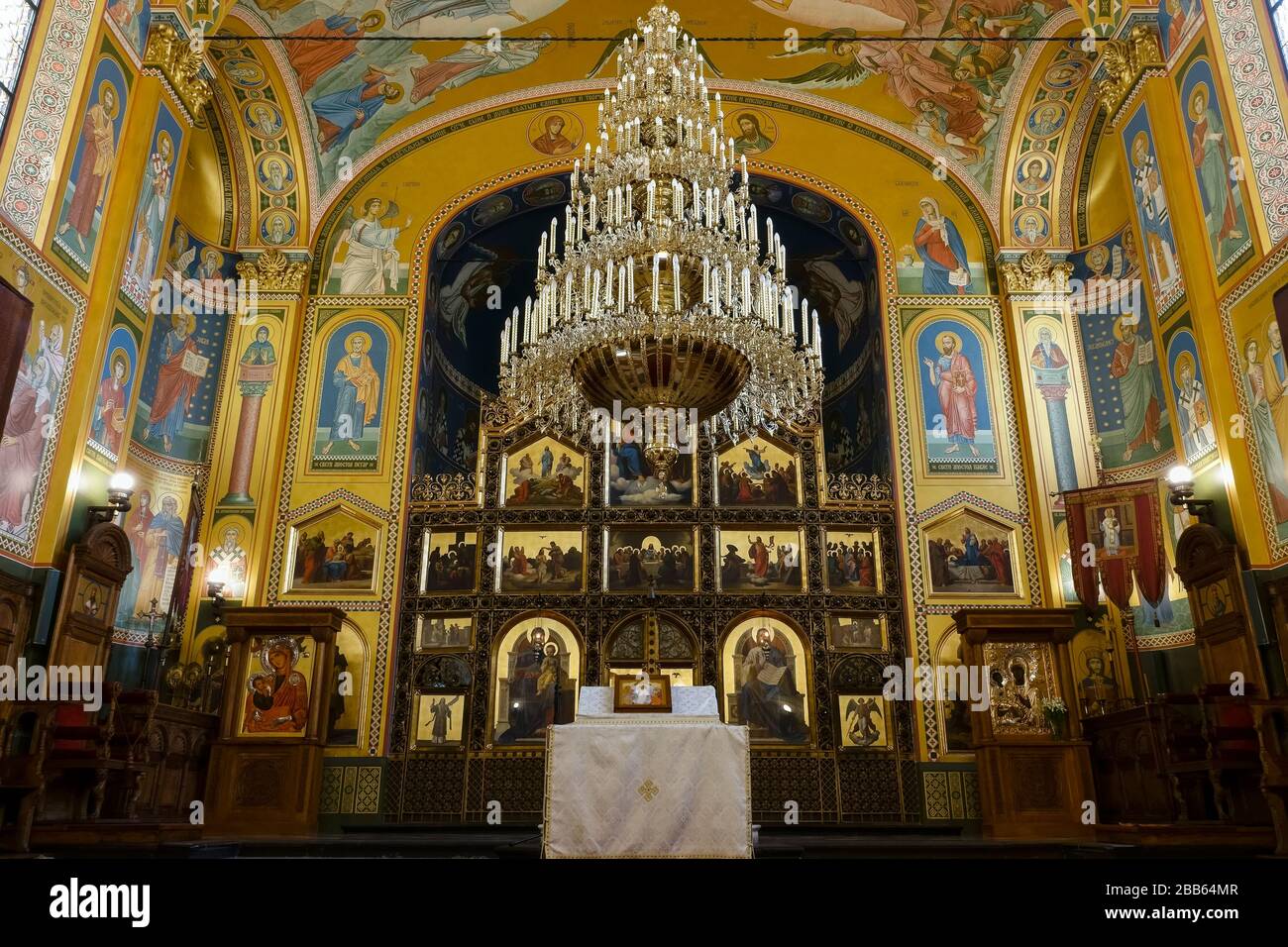 Kathedrale der Verklärung des Herrn, Serbisch-orthodoxe Kathedrale. Kirche. Zagreb, Kroatien Stockfoto