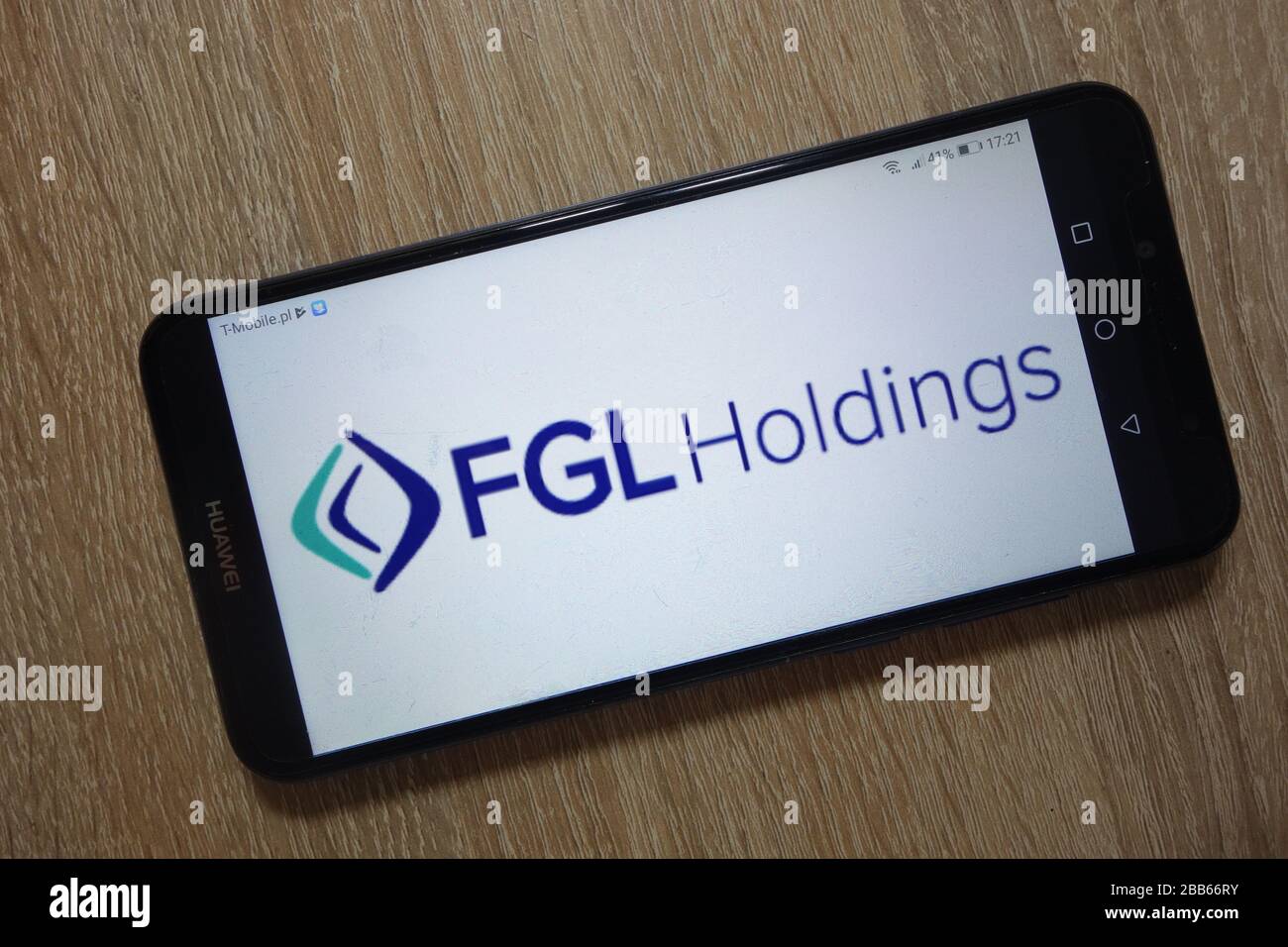Das Logo von Fidelity and Guaranty Life Insurance Company wird auf dem Smartphone angezeigt Stockfoto
