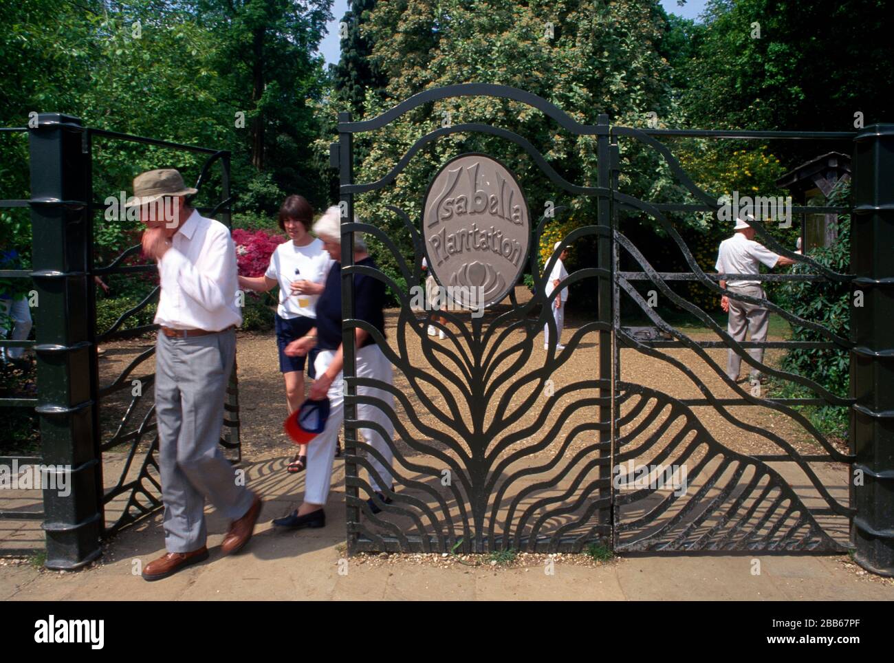 Richmond Park Surrey England Eintritt in die Isella Plantation Stockfoto