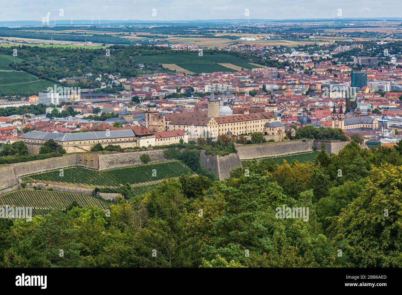 Die Festung Marienberg in Würzburg Stockfoto