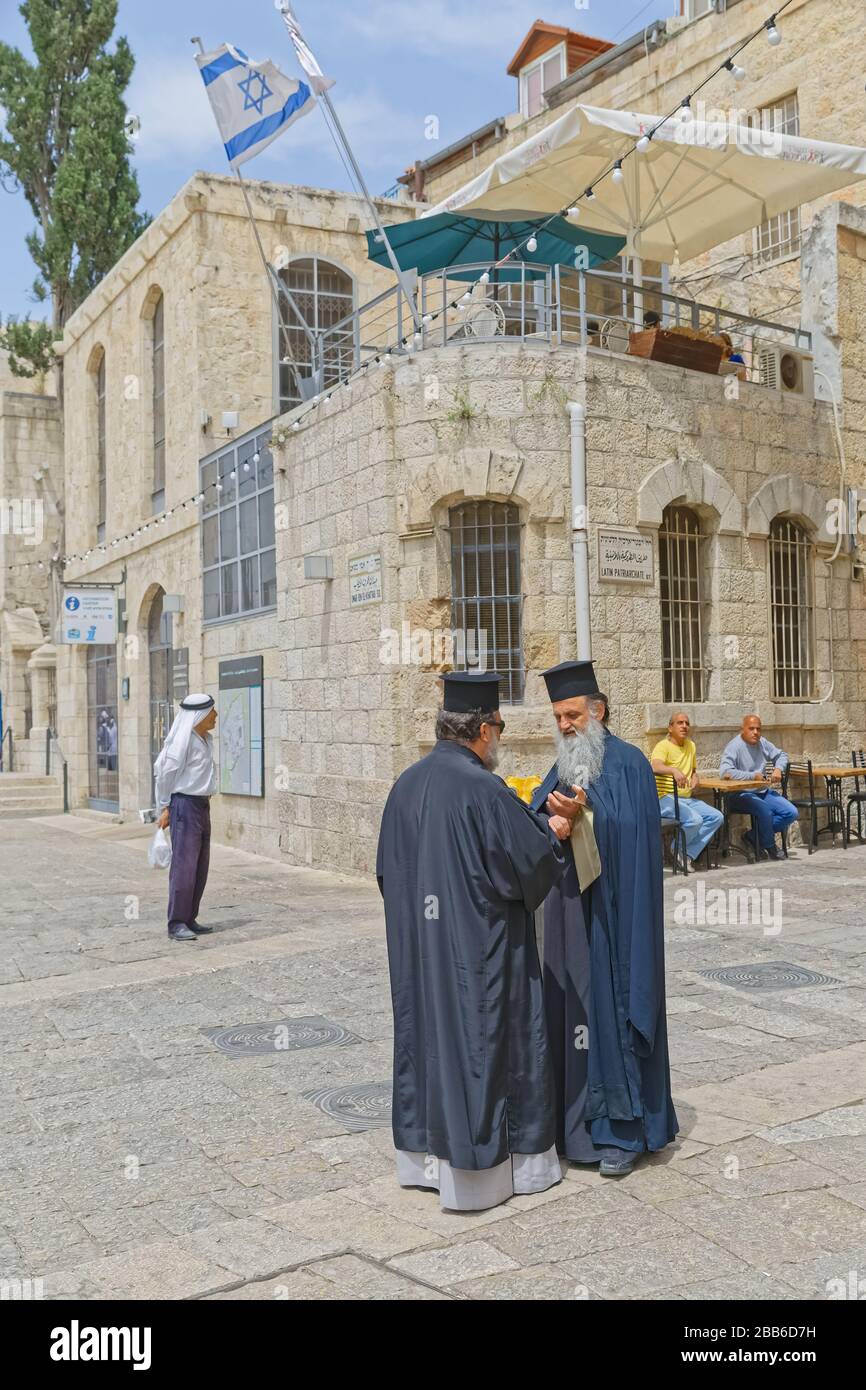 Eingang zum Jaffa-Tor in Jerusalem Stockfoto