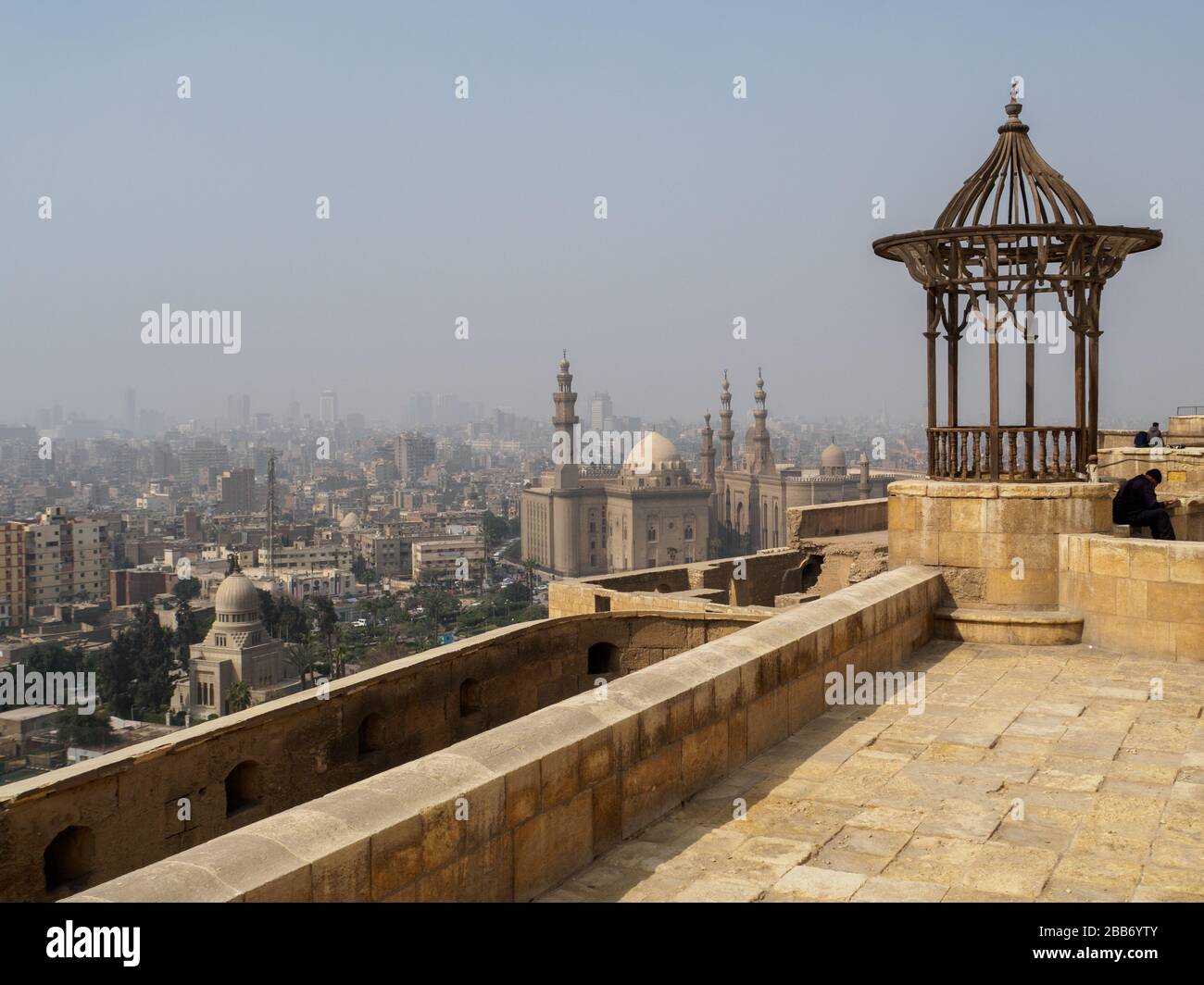 Kairo, Ägypten, 2020, ein Blick über ganz kairo von der Zitadelle von saladin Stockfoto