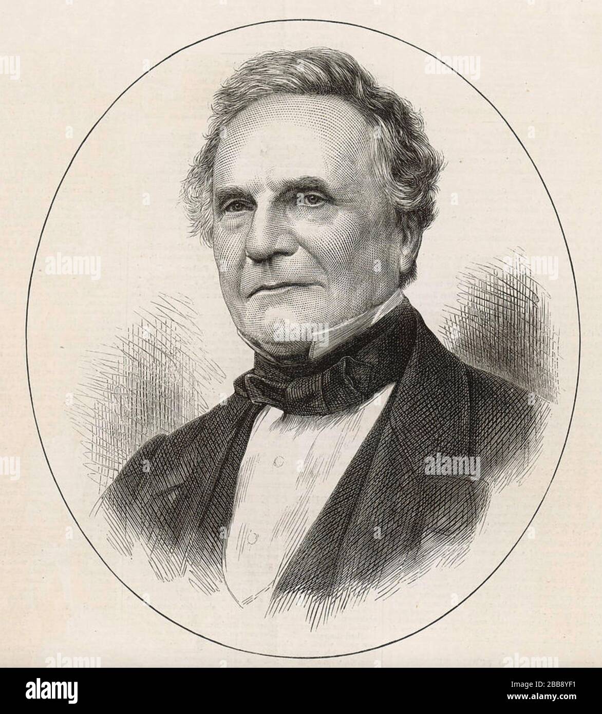 CHARLES BABBAGE (1791-1871) englischer Mathmatiker, Erfinder, Philosoph, Stockfoto