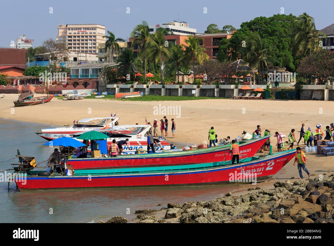 Fähre in Pattaya City, Thailand, Asien Stockfoto