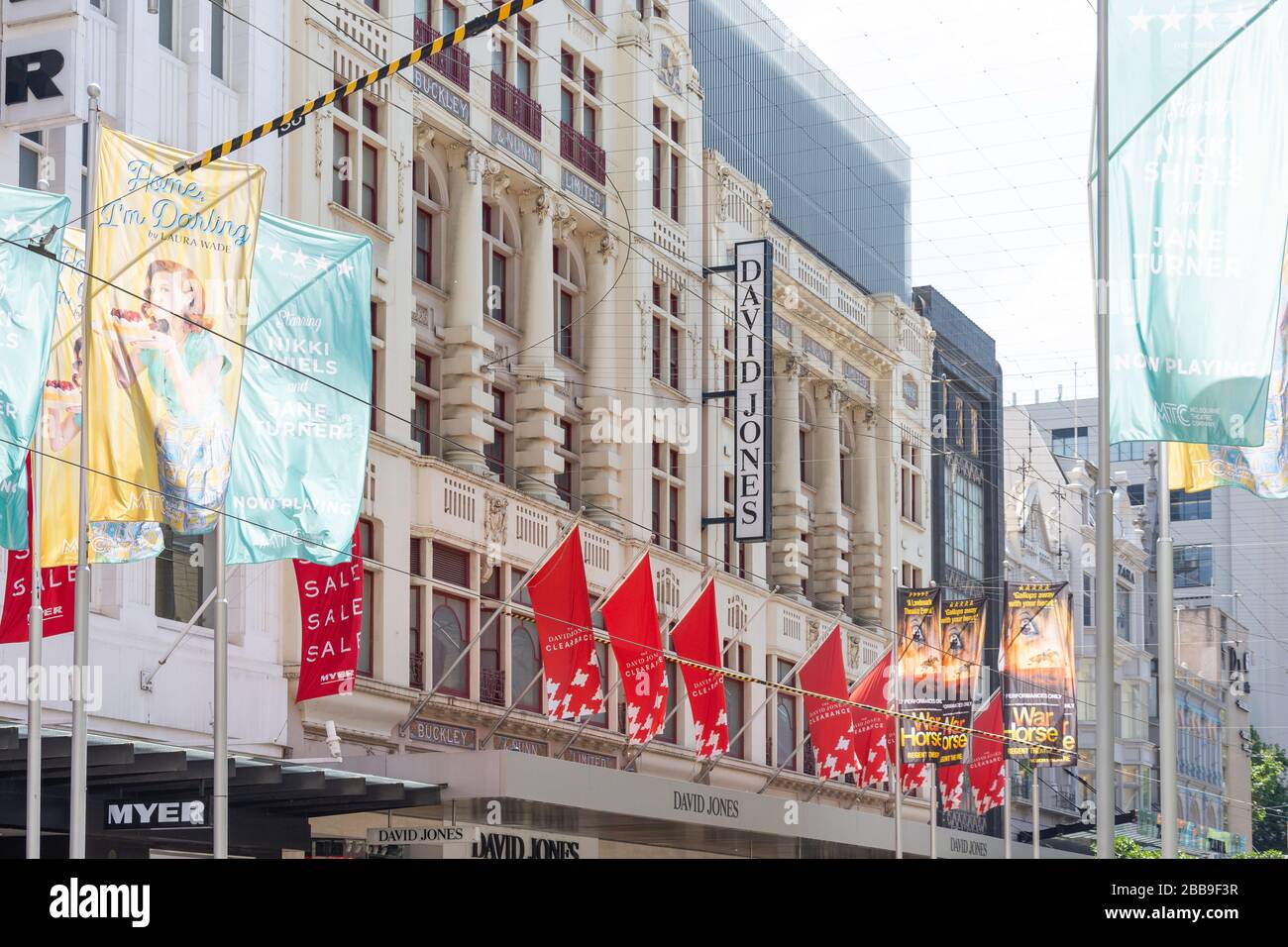 David Jones Kaufhaus, Bourke Street, City Central, Melbourne, Victoria, Australien Stockfoto
