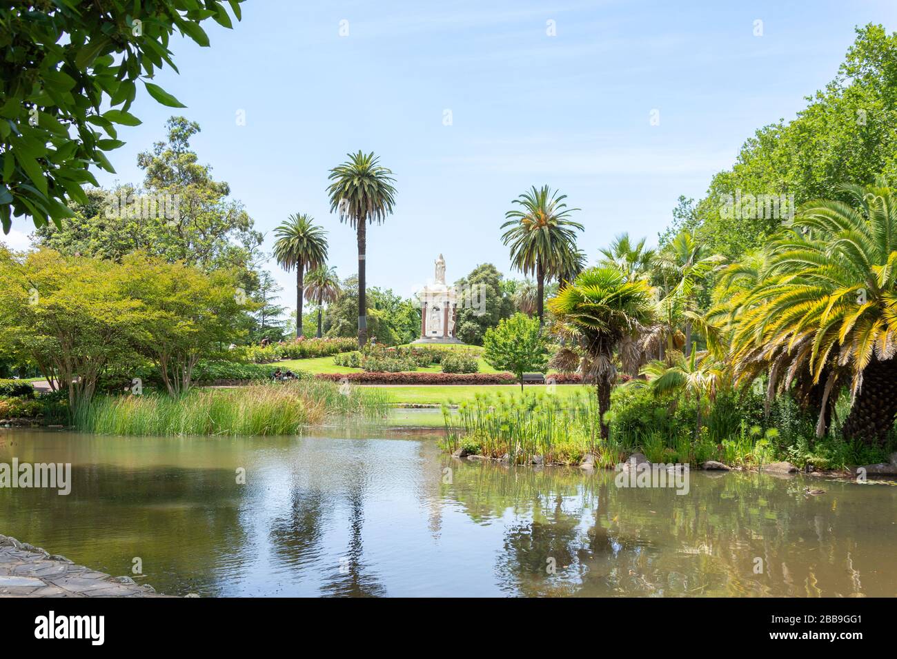 Queen Victoria Statue, Queen Victoria Gardens, St Kilda Road, Southbank, City Central, Melbourne, Victoria, Australien Stockfoto