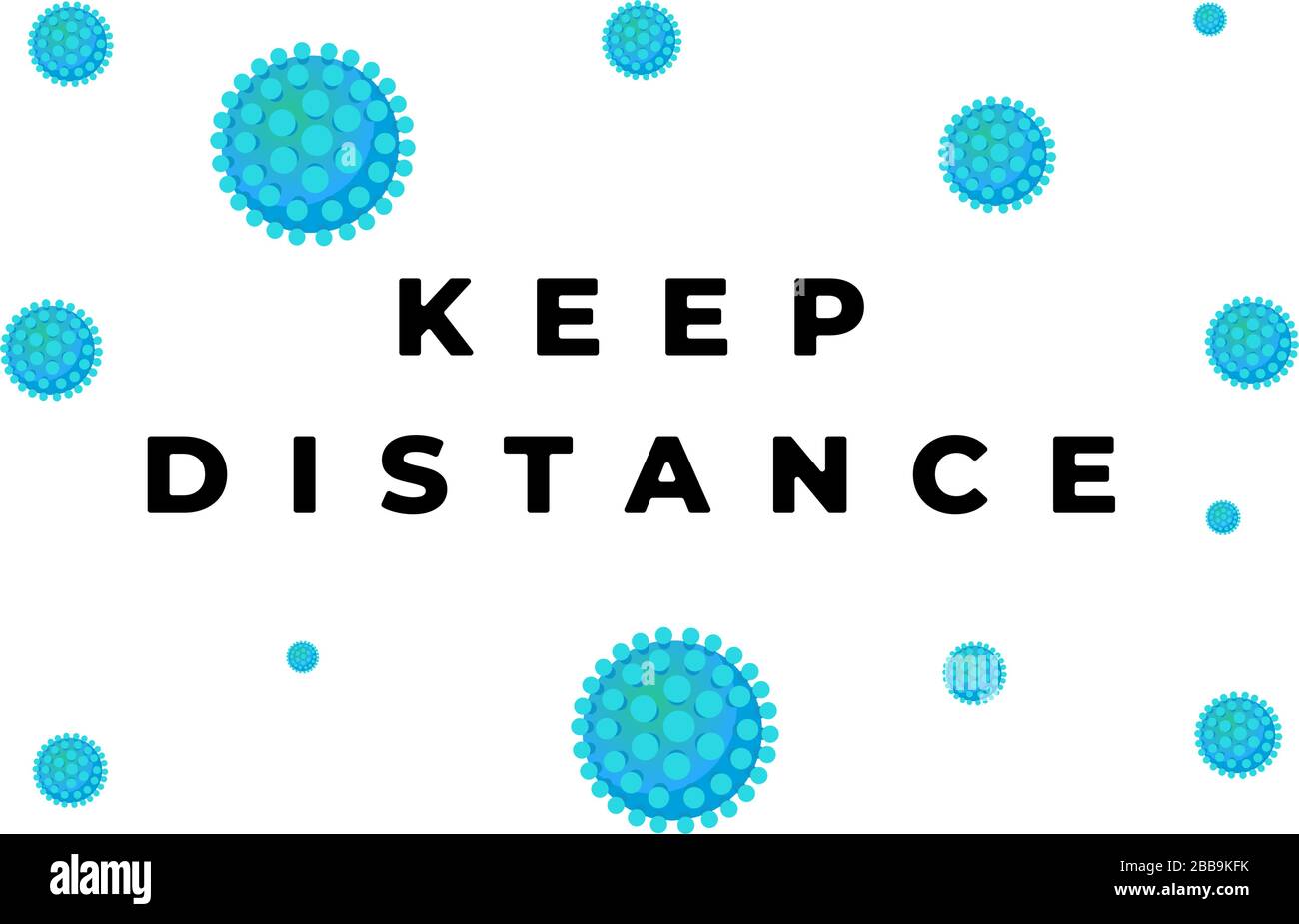 Halten Sie Abstand in der öffentlichen Gesellschaft Menschen Poster. Coronavirus COVID-19 Epidemie Ausbruch Verbreitung Präventivmaßnahmen Banner Design. Schritte, um sich zu schützen Vektor eps Illustration Stock Vektor