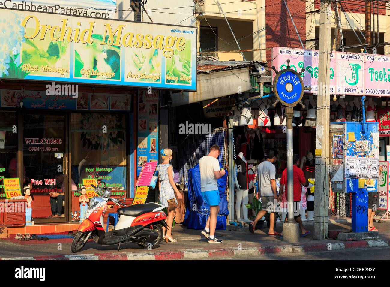 South Pattaya Road, Pattaya City, Thailand, Asien Stockfoto