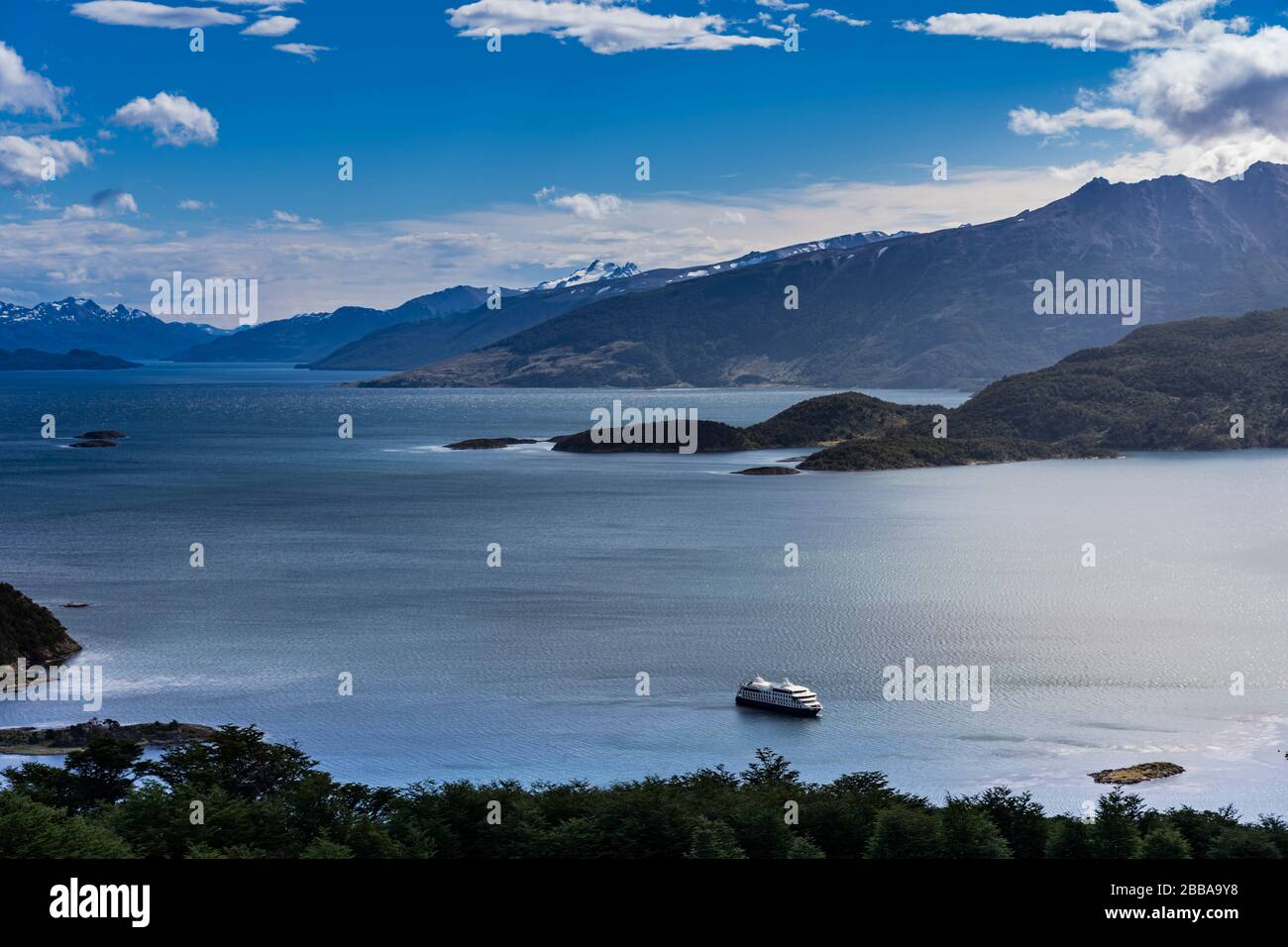 Chile, Patagonien - Wulaia Bay Stockfoto