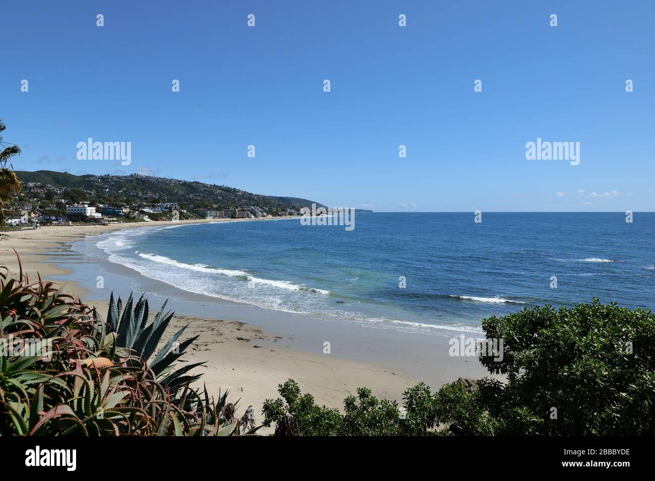 Beaautiful Küste in einem tropischen Resort, Laguna Beach California Stockfoto