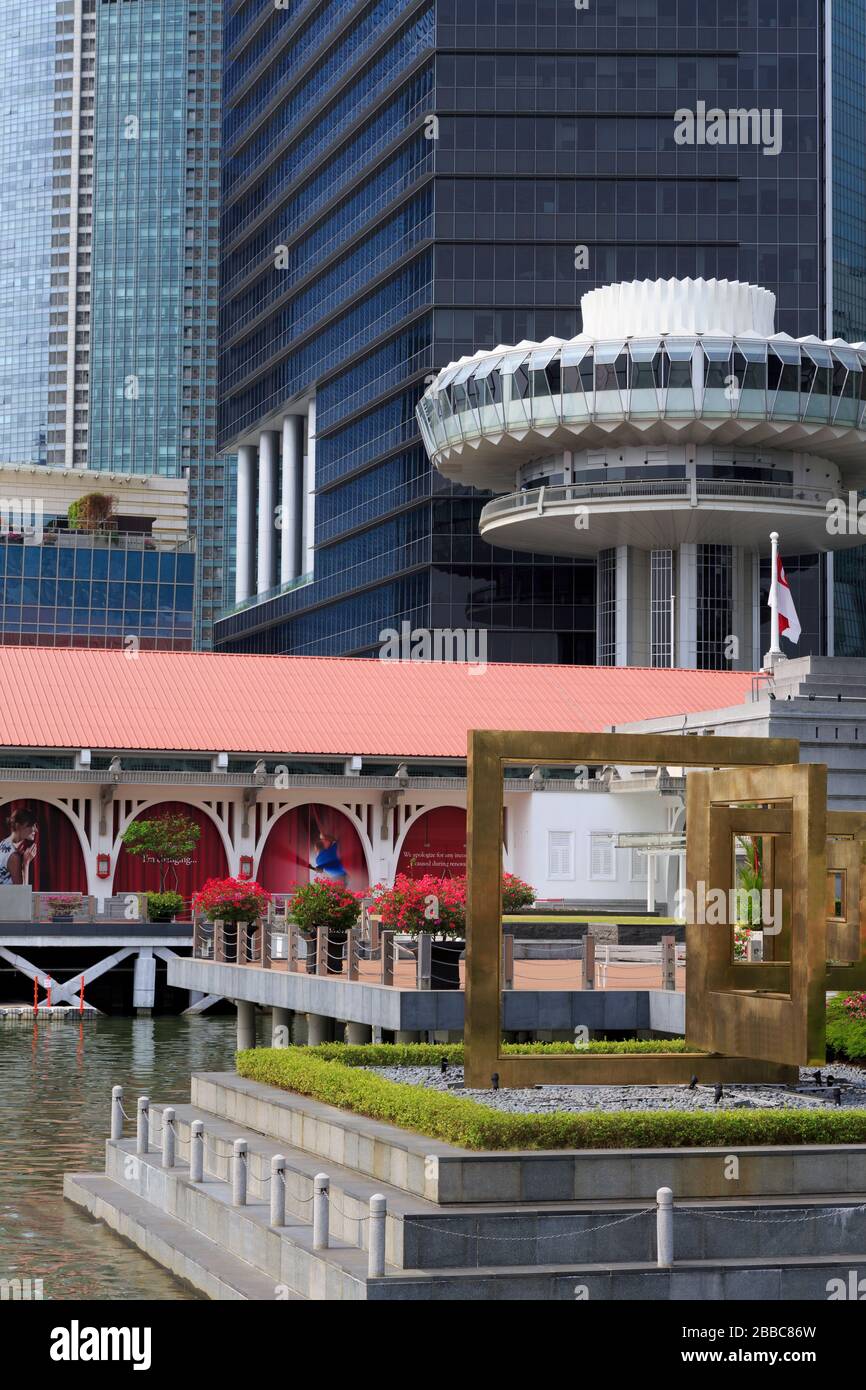 Clifford Pier im Finanzbezirk, Singapur, asien Stockfoto