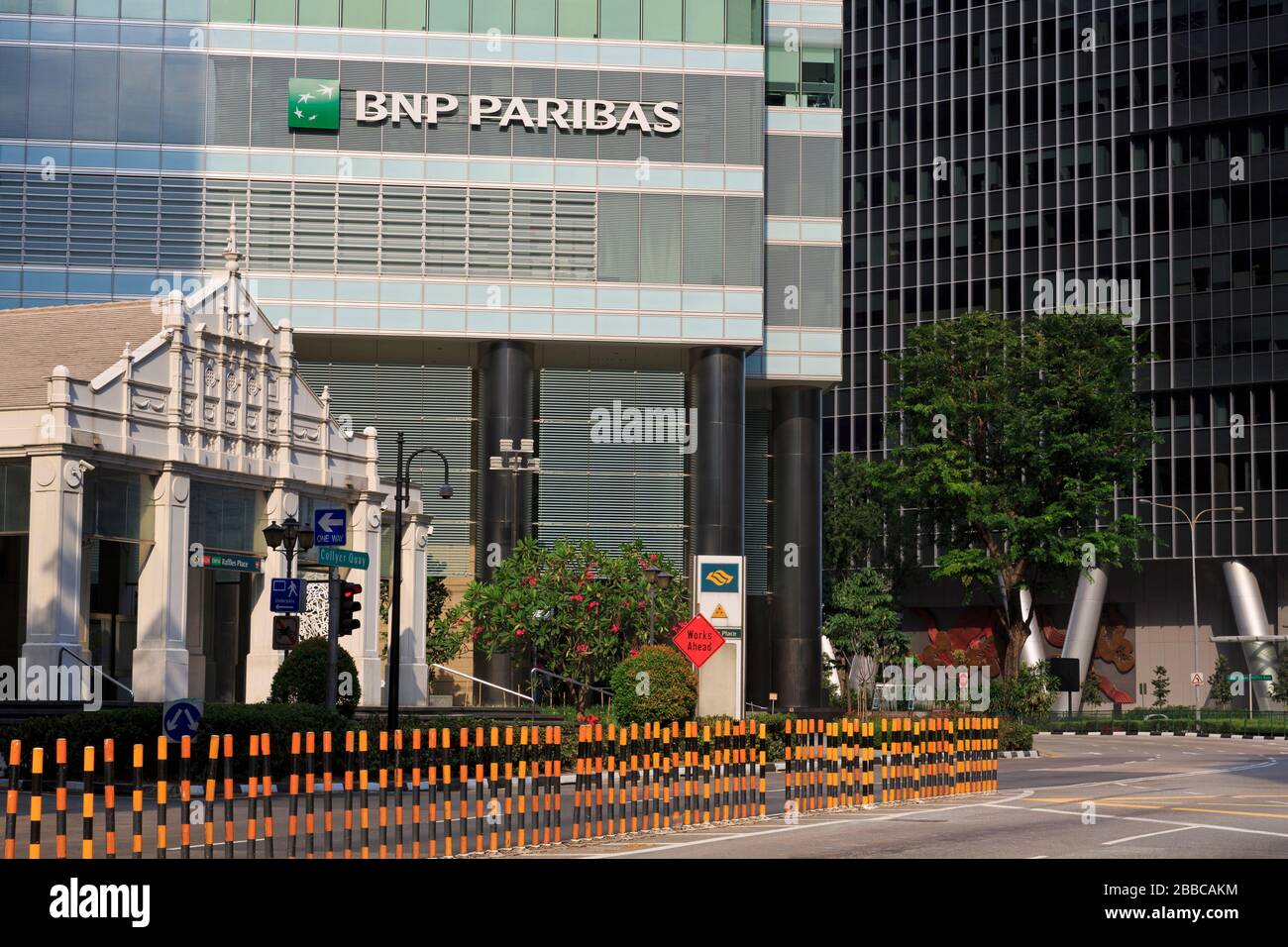 Wolkenkratzer im Finanzbezirk, Singapur, Asien Stockfoto