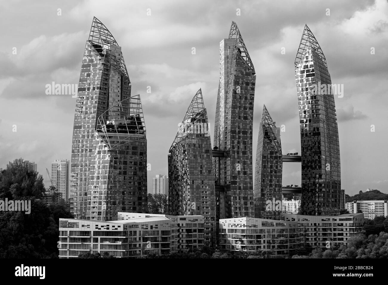 Keppel Bay Towers, Singapur, Asien Stockfoto