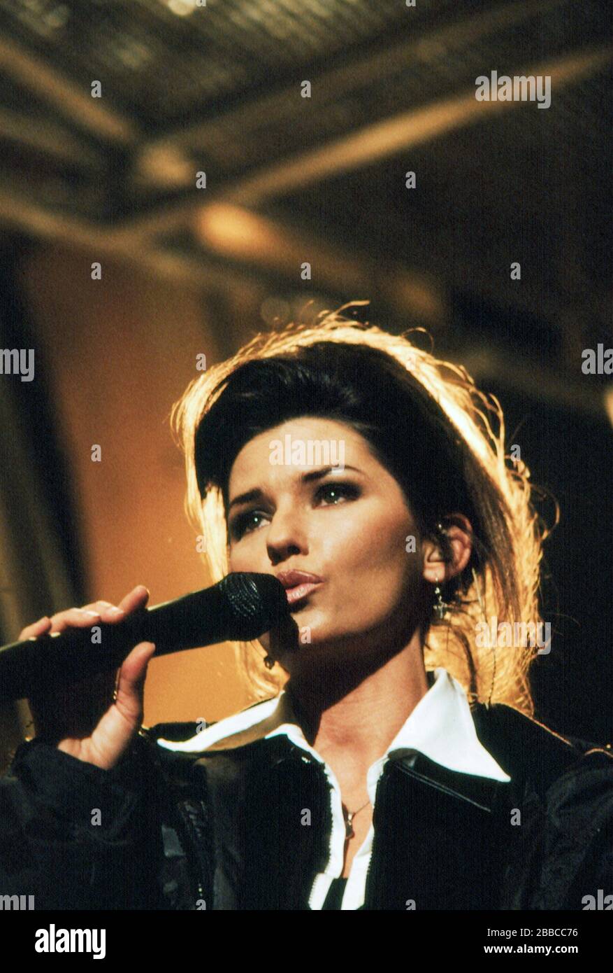 Shania Twain probt für die GRAMMY-PREISE 1996 im Februar 1996. Kredit: Scott Weiner / MediaPunch Stockfoto