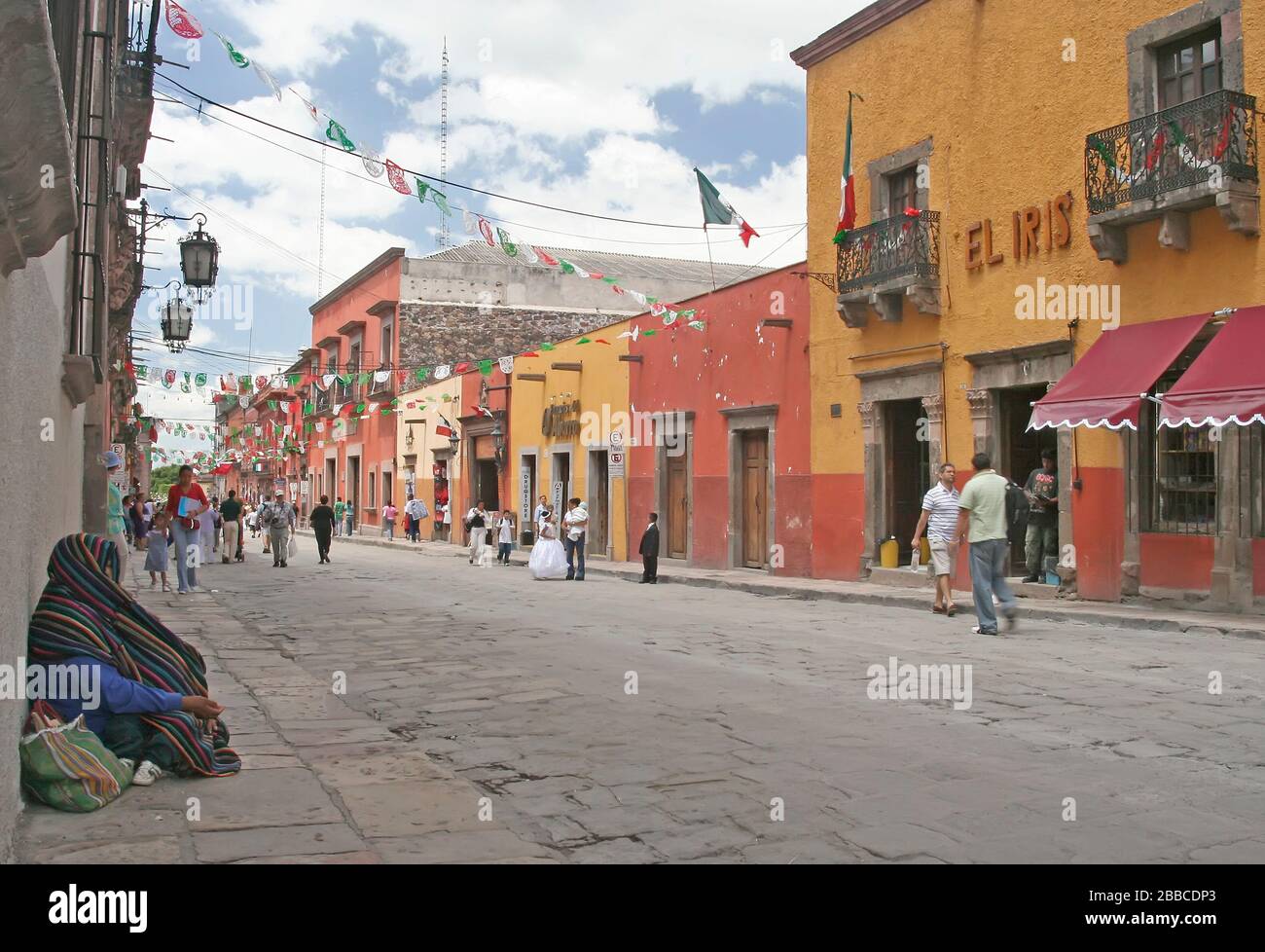 Straßenszene San Miguel de Allende, Guanajuato, Mexiko Stockfoto