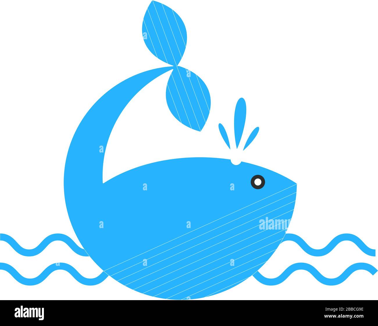 Blaue Vektor-Walze-Zeichnung Stock Vektor