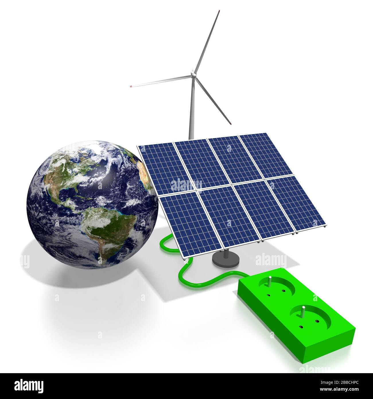 Erneuerbare Energie-Konzept Stockfoto