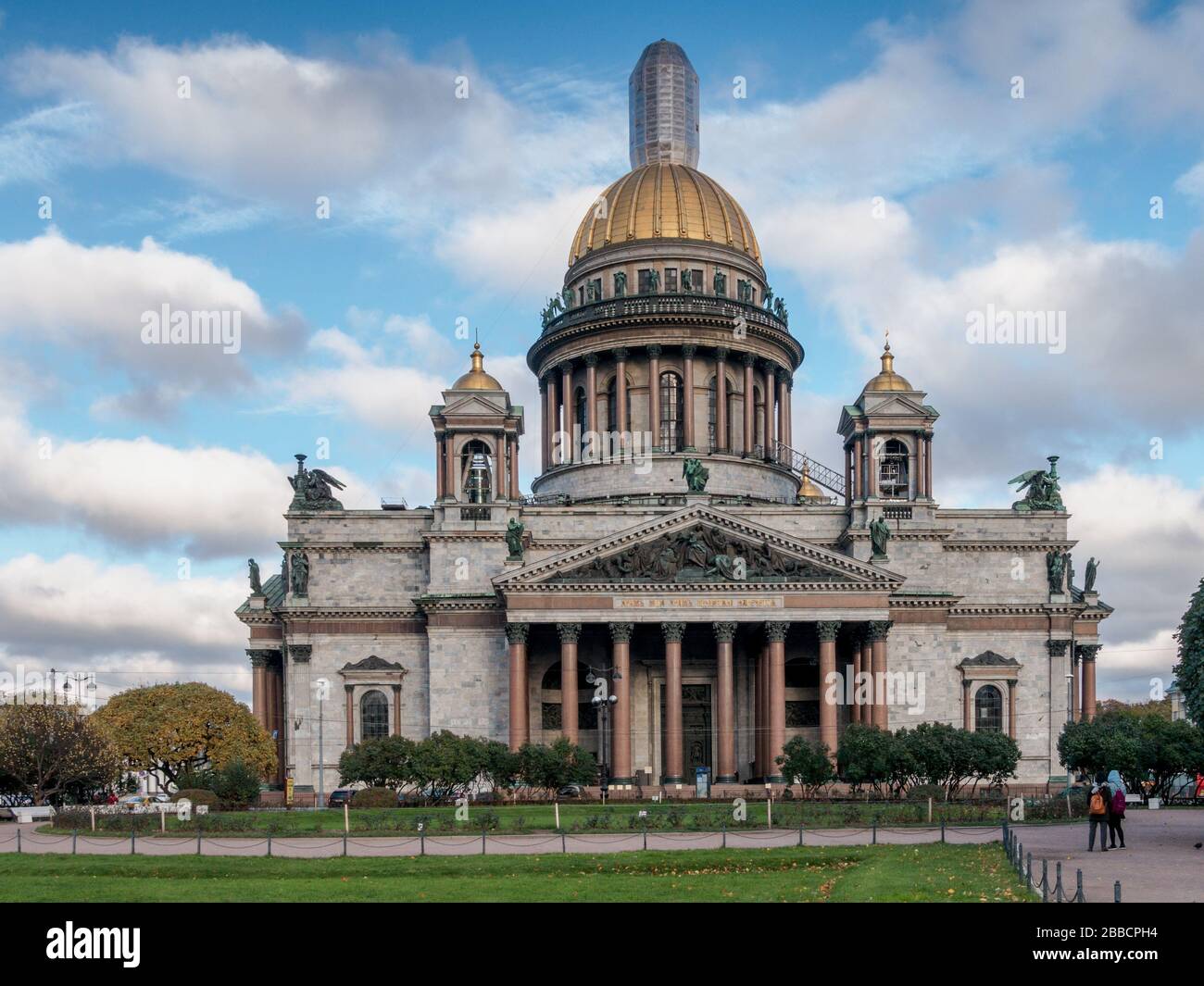 Die Kathedrale St. Isaac (Isaakievskij Sobor) in Sankt Petersburg, Russland Stockfoto