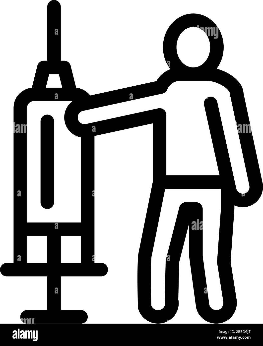 Abbildung: Vektorgrafik für große Spritzen Stock Vektor