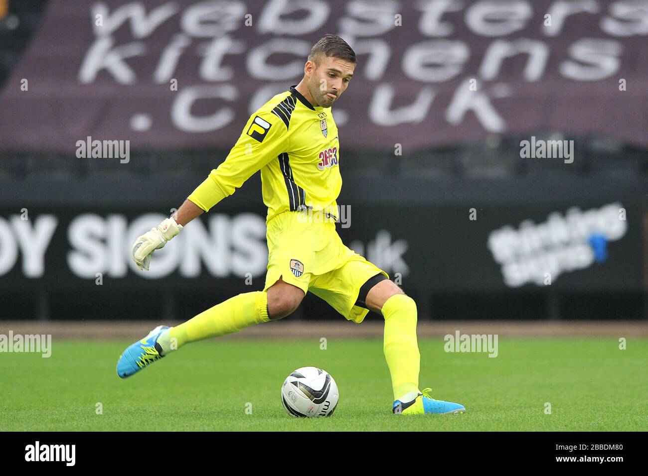 Notts Kreis-Torhüter Bartosz Bialkowski Stockfoto