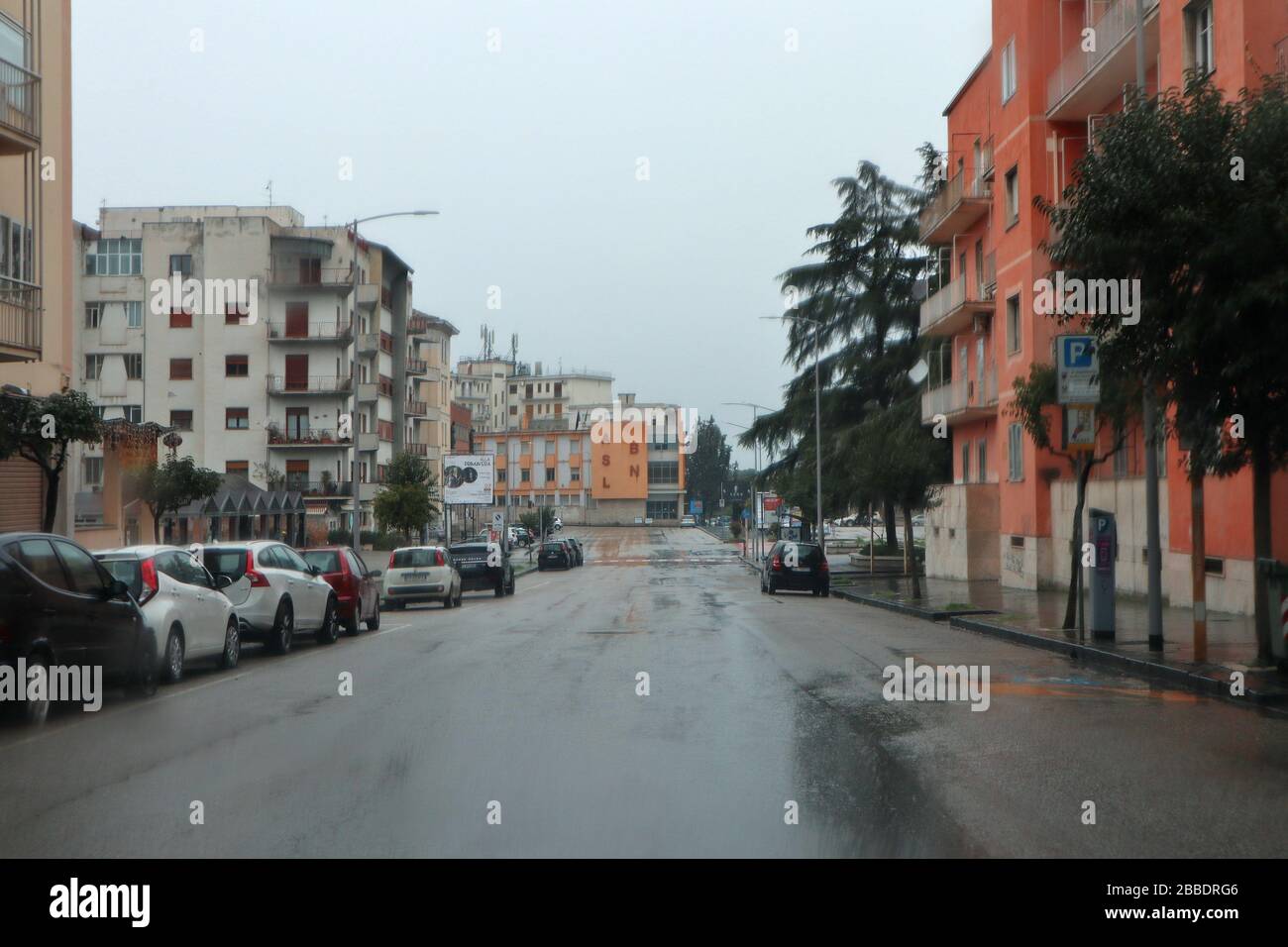 Benevento - Viale Mellusi in Quarantena Stockfoto